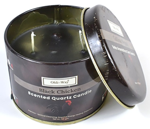 Gallina Negra (Black Chicken) Quartz Tin Candle