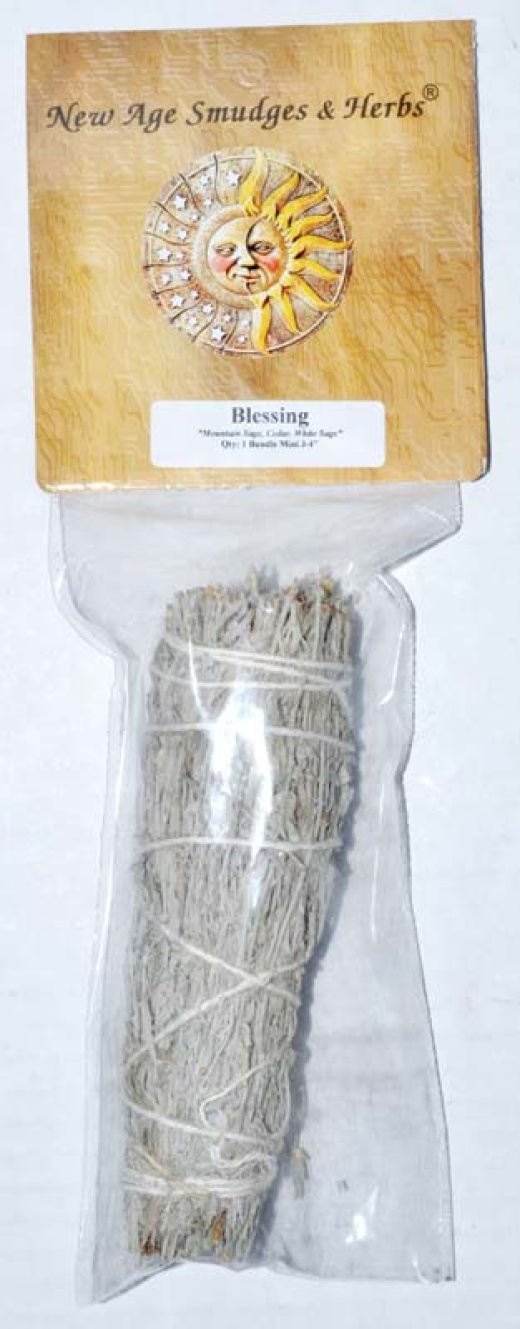4" Blessing Smudge Stick - Authentic Ritual Cleansing Bundle