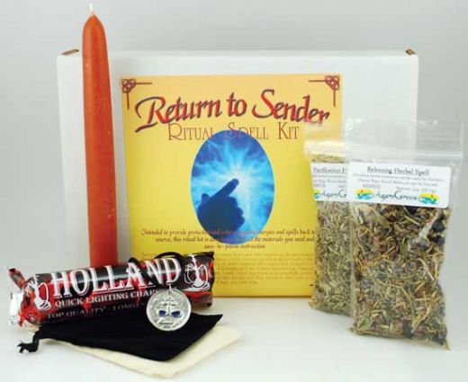 Return to Sender Boxed Ritual Kit for Protection and Deflection