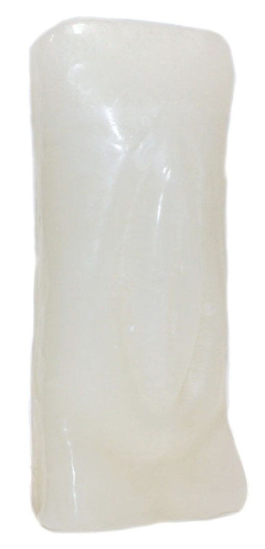 6 1/2 Inch White Female Gender Candle