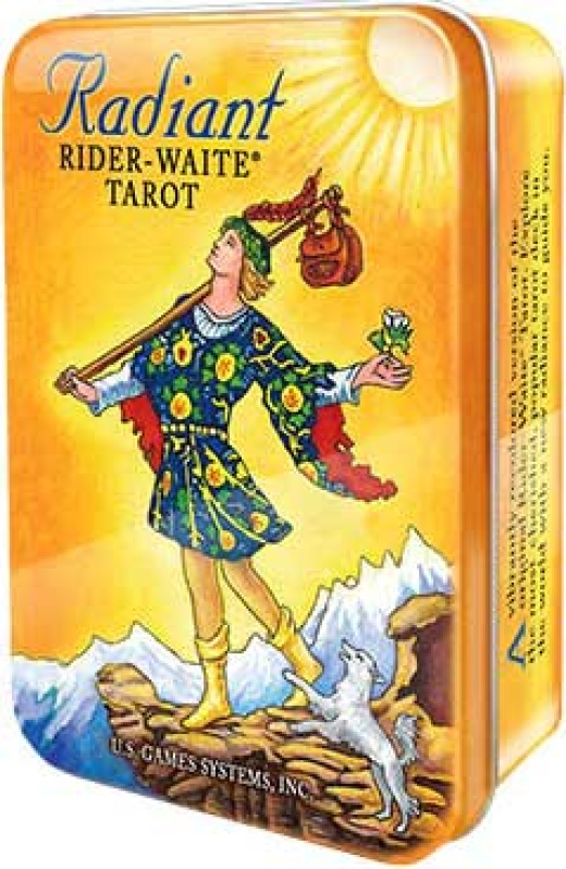 Radiant Rider Tin - Vibrant Tarot Deck with Instruction Booklet