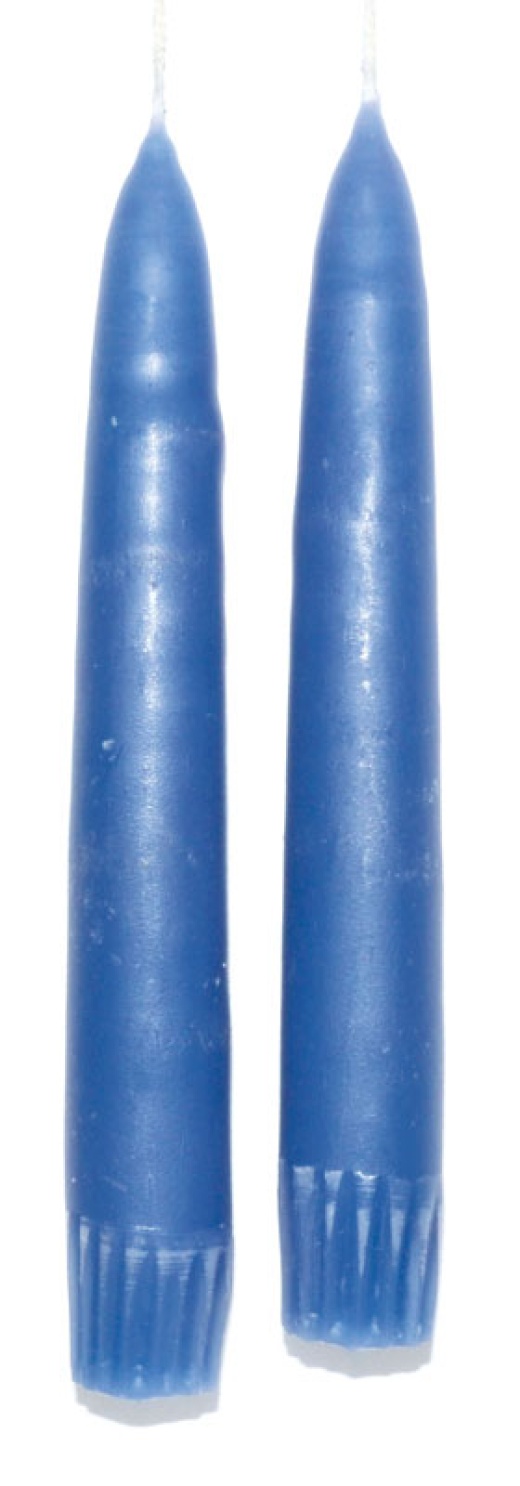 7" Amish Grey Taper Pair Candles - Made in the USA