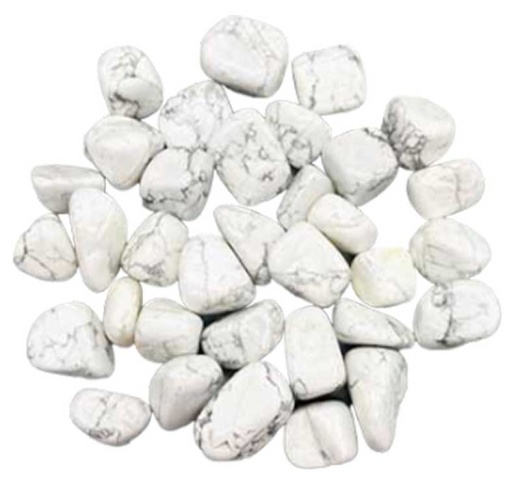 1 Lb White Howlite Tumbled Stones