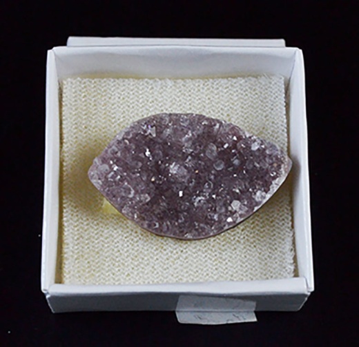 1" Amethyst Marquise Druse Cabochon - Natural Gemstone from Uruguay