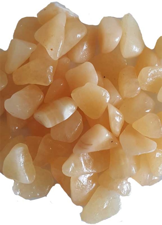 1 Lb Orange Calcite Tumbled Stones - Powerful Energy Amplifier and Cleanser