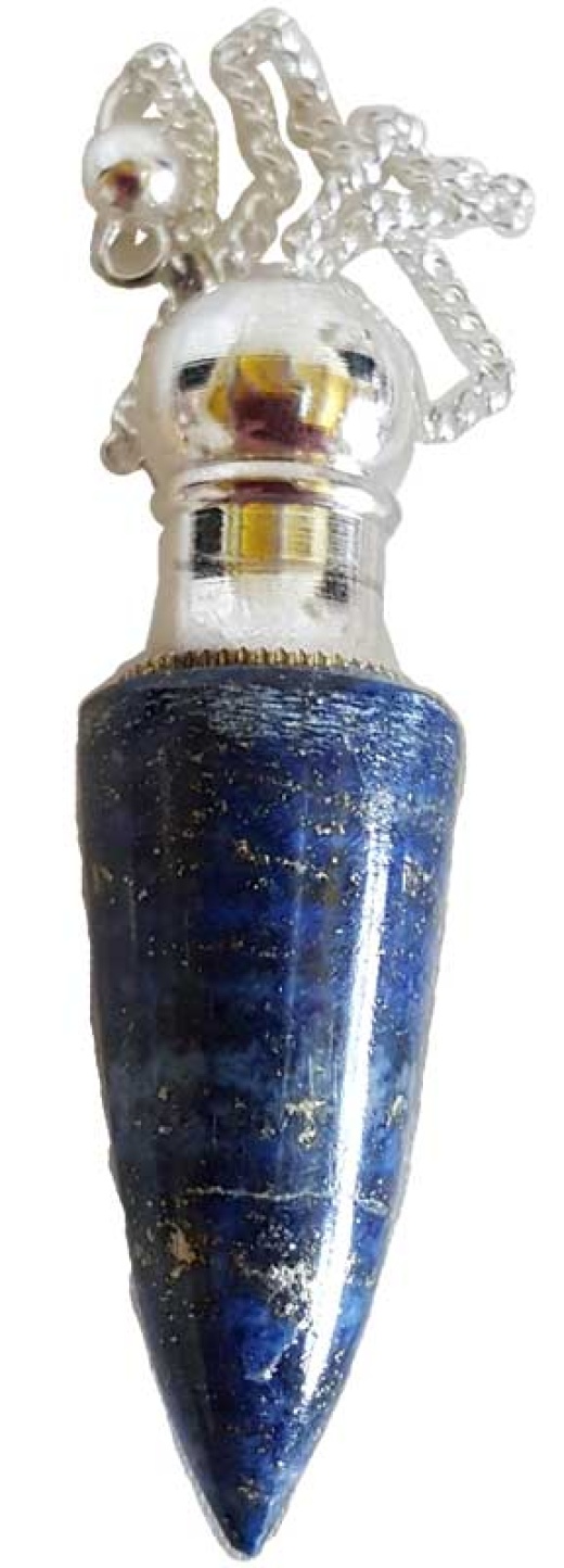 Lapis Chambered Pendulum - Unlock the Secrets of the Universe