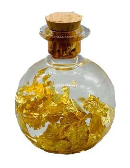 Gold Flakes Pocket Spell Bottle