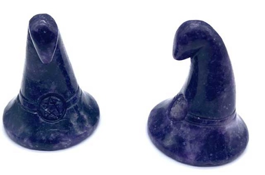Witch's Hat Lepidolite Crystal - Set of 2