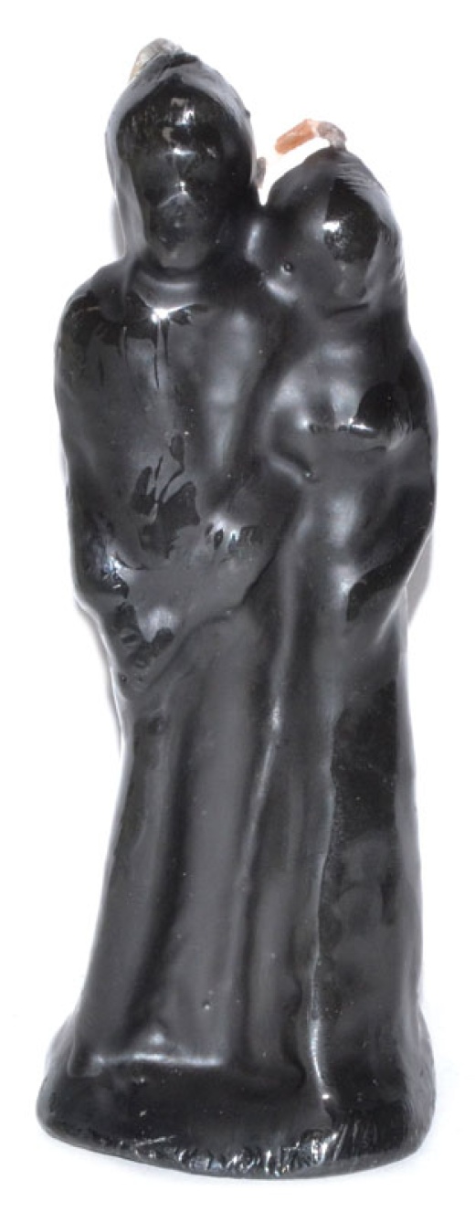 6" Marriage Black Candle for Union and Protection