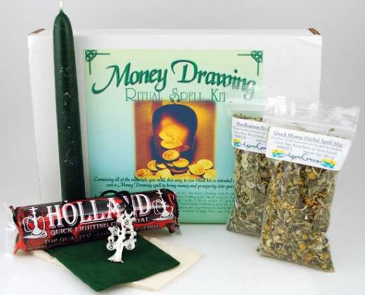 Money Drawing Boxed Ritual Kit - Attract Prosperity and Wealth