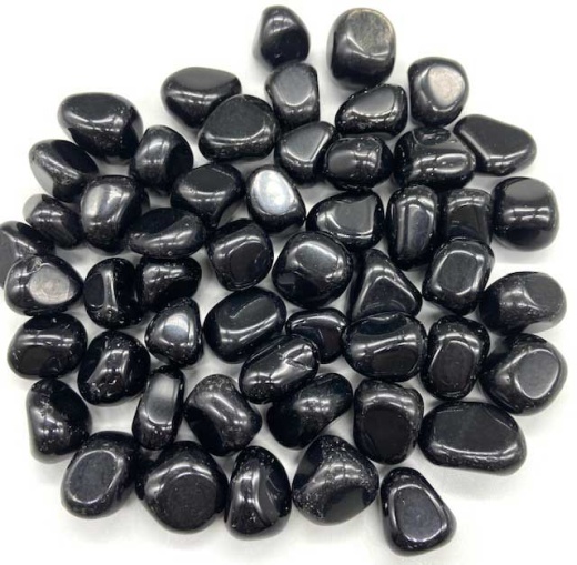 1 Lb Black Obsidian Tumbled Stones