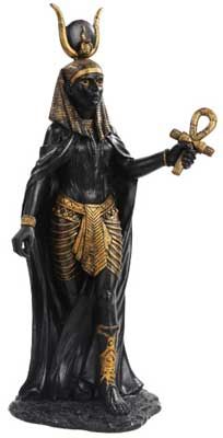 Hathor Statue 11" - A Regal Representation of the Egyptian Goddess