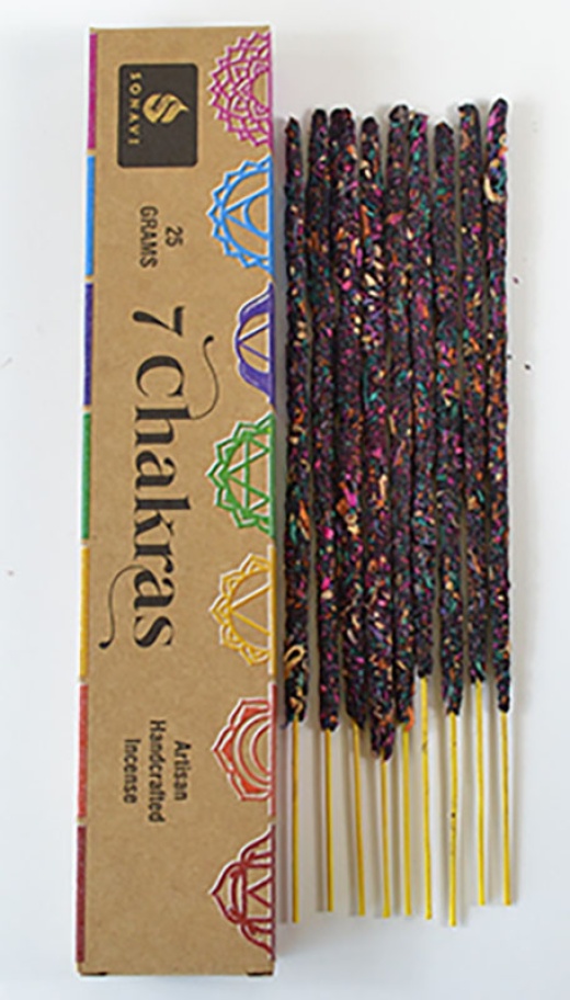 25Gm 7 Chakra Incense Stick Sonavi