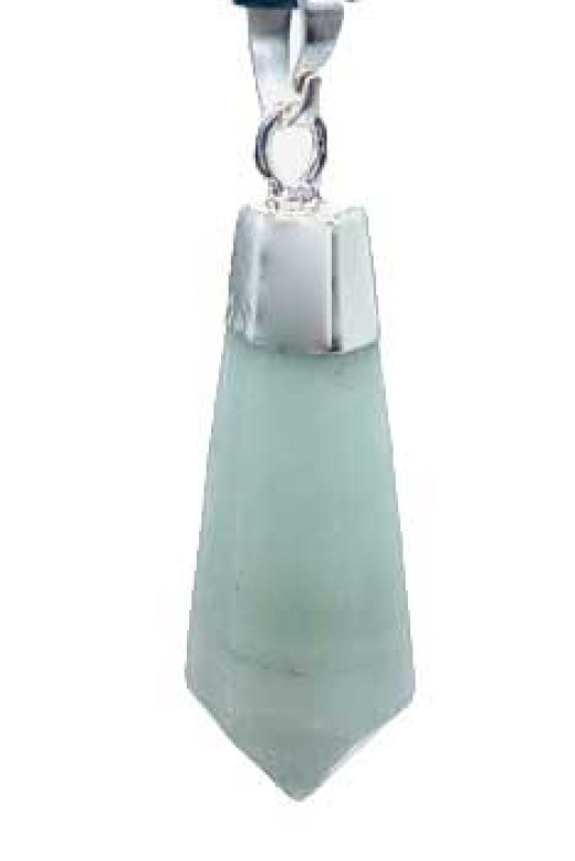Amazonite Diamond Pendant