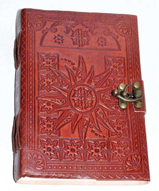 5" x 7" Sun Leather Journal with Latch