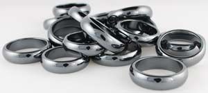 Set of 100 6Mm Rounded Hematite Rings for Balance and Protection