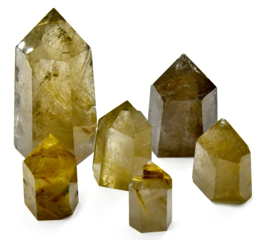 1 Lb 1/2-2" Golden Rutilated Oblisk - A Unique Healing Crystal for Spiritual Growth