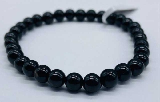 6mm Tourmaline Black Bracelet