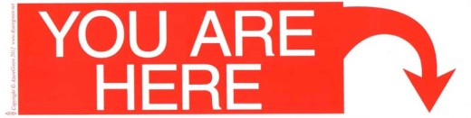You Are Here Bumper Sticker