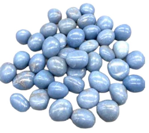 1 Lb Angelite Tumbled Stones