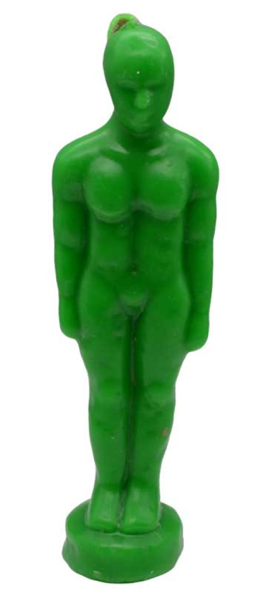 6 3/4" Green Man Candle