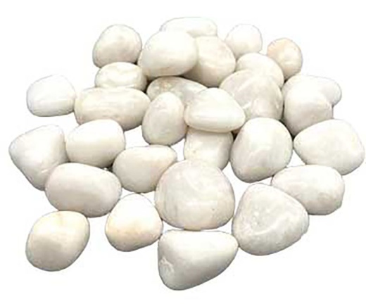 1 Lb Agate, White Tumbled Stones for Anxiety Relief and Mental Balance