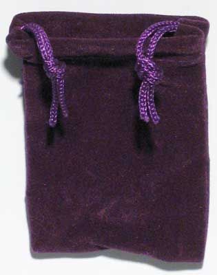 Purple Velveteen Bag for Mojo Bags and Spell Sachets