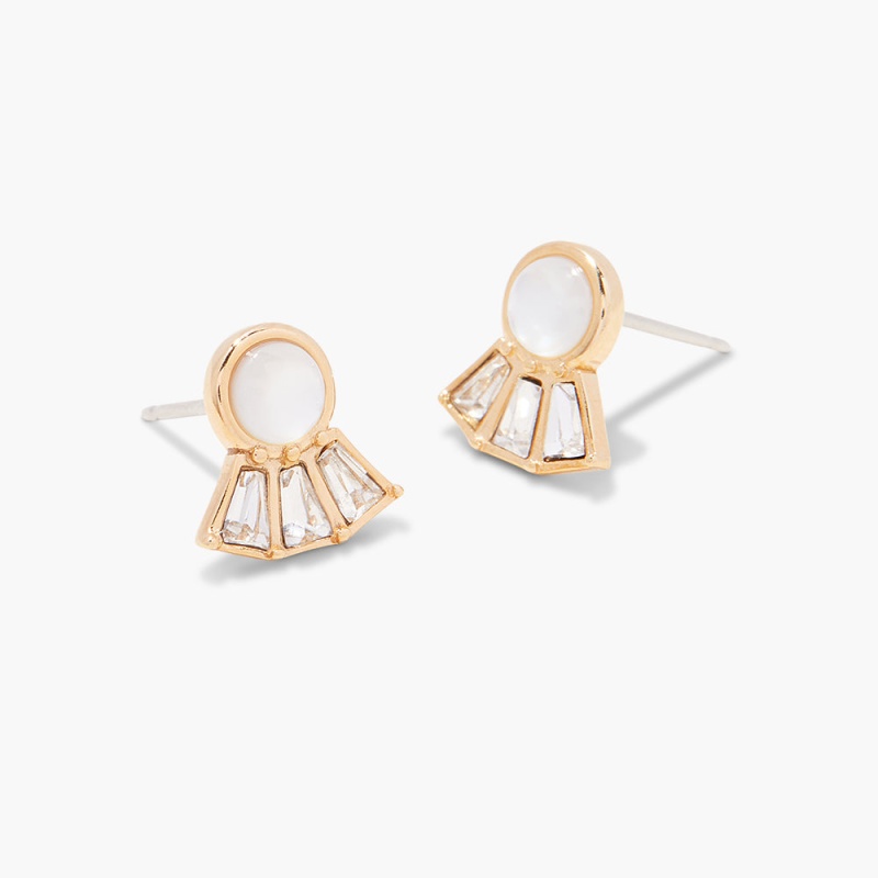 Cece Pearl Earrings - Gold