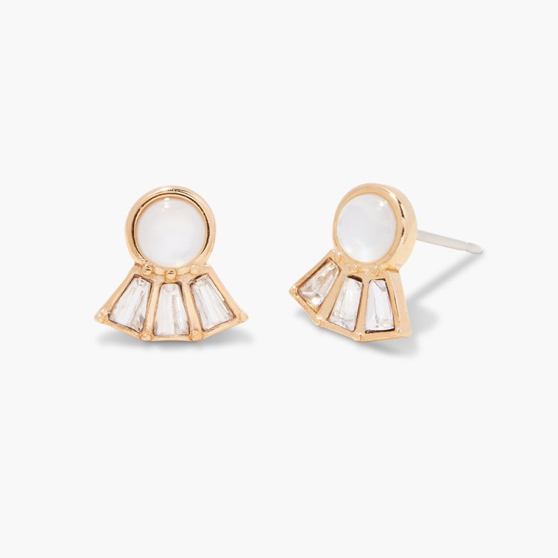 Cece Pearl Earrings - Gold