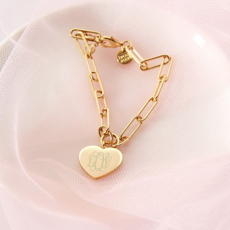 Isabel Heart Bracelet - Gold