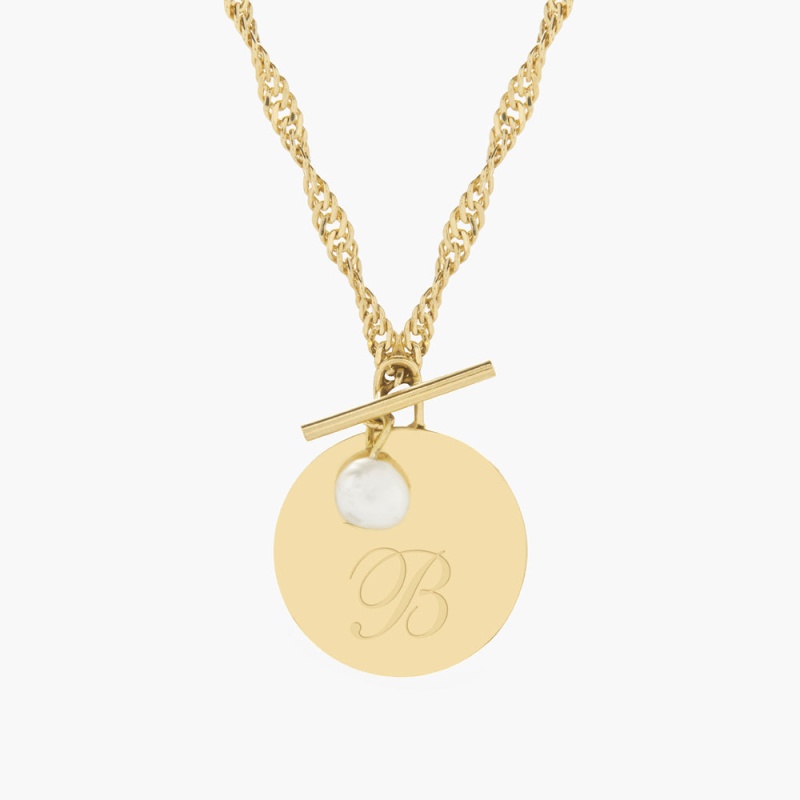 Sophie Toggle Necklace - Gold