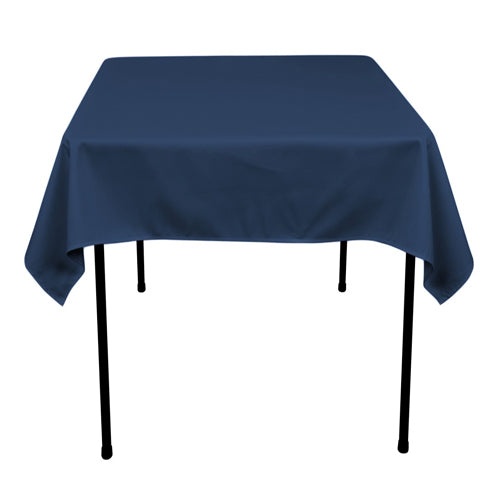 Navy - 70 X 70 Square Tablecloths - ( 70 Inch X 70 Inch )