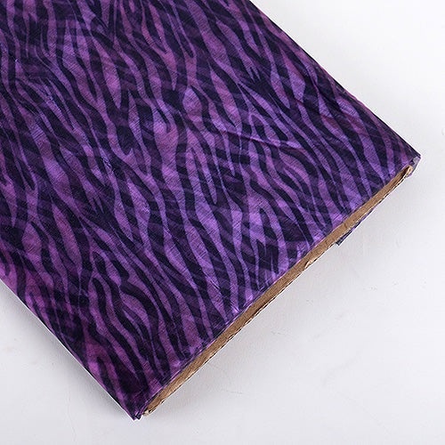 Fuchsia - Organza Fabric Animal Printed - ( W: 58 Inch | L: 10 Yards )