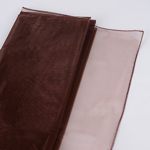 Chocolate - Wedding Organza Fabric Decor - ( W: 58 Inch | L: 360 Inches )