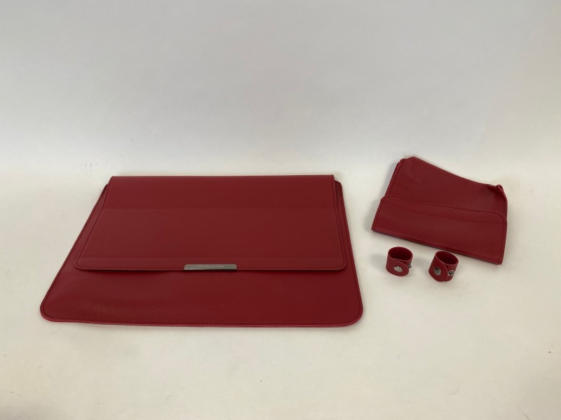 Laptop Sleeve Case, 2 In 1 Bracket Inner Bushing, Red