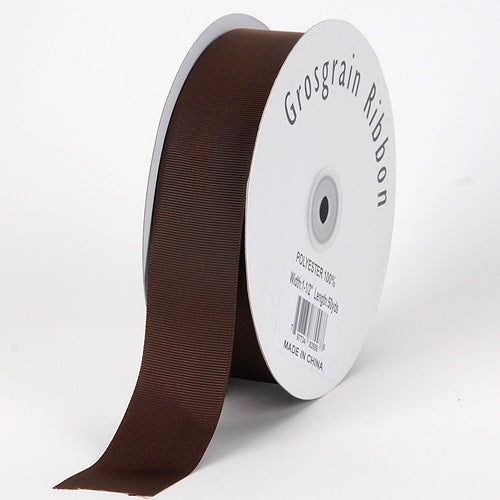 Chocolate Brown - Grosgrain Ribbon Solid Color 25 Yards - ( W: 5/8 Inch | L: 25 Yards )