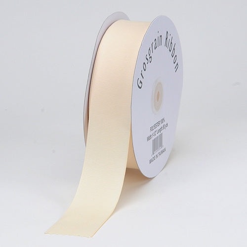 Ivory - Grosgrain Ribbon Solid Color - ( W: 3 Inch | L: 25 Yards )