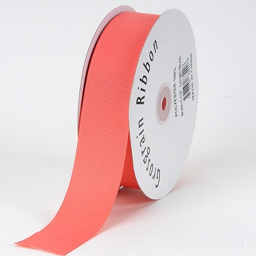 Coral - Grosgrain Ribbon Solid Color - ( W: 2 Inch | L: 50 Yards )