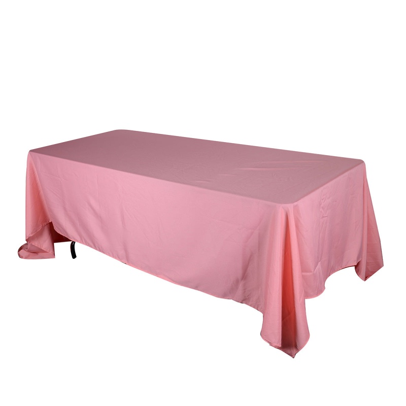 Coral - 60 X 102 Rectangle Polyester Tablecloths - ( 60 Inch X 102 Inch )