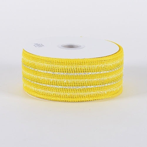 Daffodil - Laser Metallic Mesh Ribbon - ( 2 - 1/2 Inch X 25 Yards )