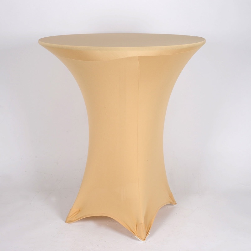 Champagne Spandex Cocktail Tablecloths