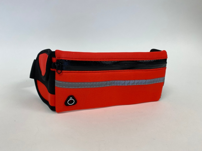 Waist Belt With Pouch Bag, Red