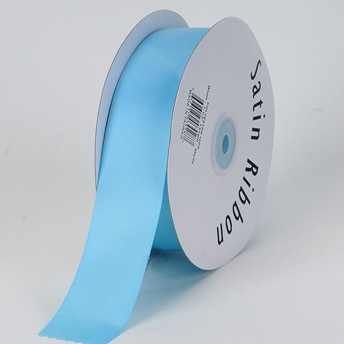 Light Blue - Satin Ribbon Single Face - ( 5/8 Inch | 100 Yards )
