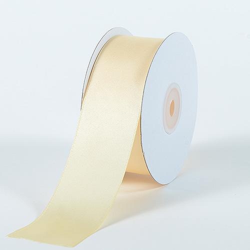 Ivory - Satin Ribbon Double Face - ( W: 2-1/2 Inch | L: 25 Yards )