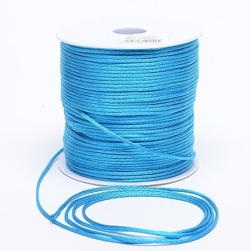 Turquoise - 3Mm Satin Rat Tail Cord - ( 3Mm X 100 Yards )