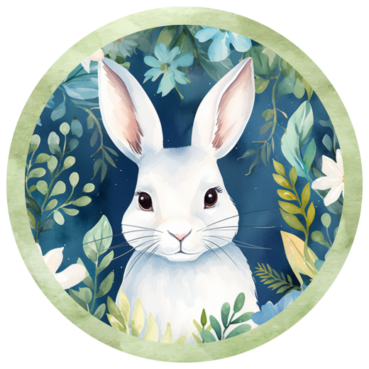 Spring & Easter Metal Sign: Rabbit - Made in USA