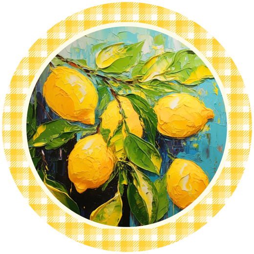 Lemon Metal Sign: Made in USA
