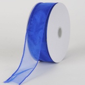 1 - 1/2 inch x 10 Yards Royal Blue Wired Budget Satin Ribbon