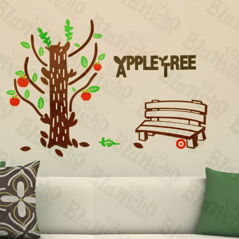 Happy Apple Tree - Wall Decals Stickers Appliques Home déCor