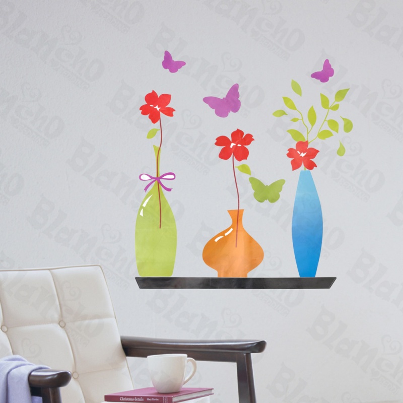 Bottles Of Flower - Wall Decals Stickers Appliques Home déCor